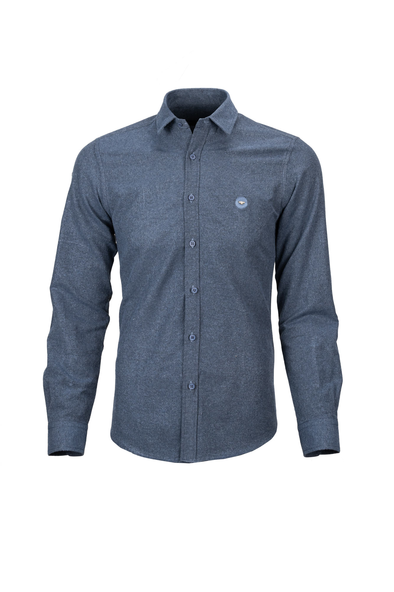 پیراهن یقه برگرد پشمی Wooly آستین بلند