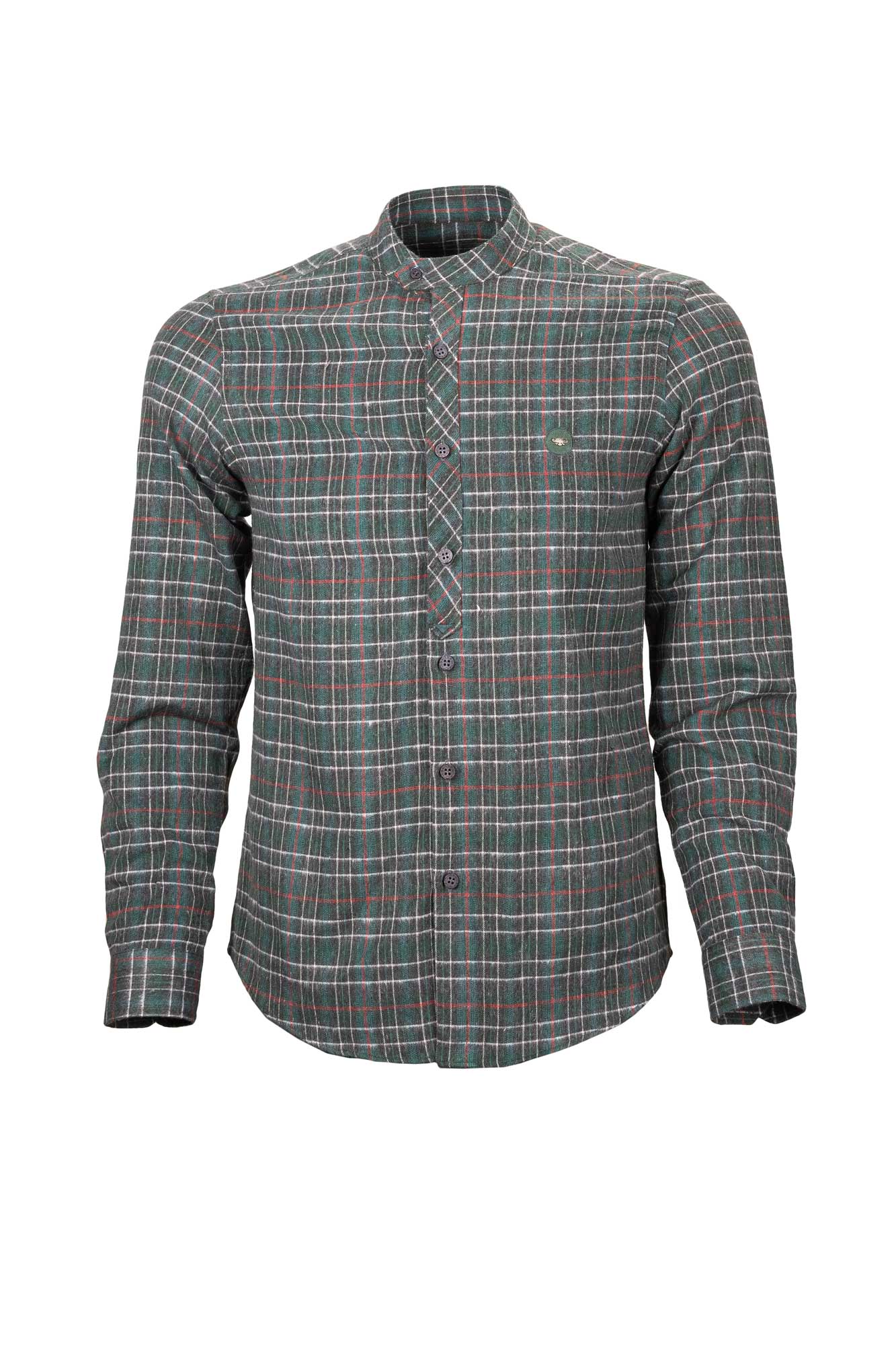 پیراهن یقه پارسی پشمی Fleecy آستین بلند