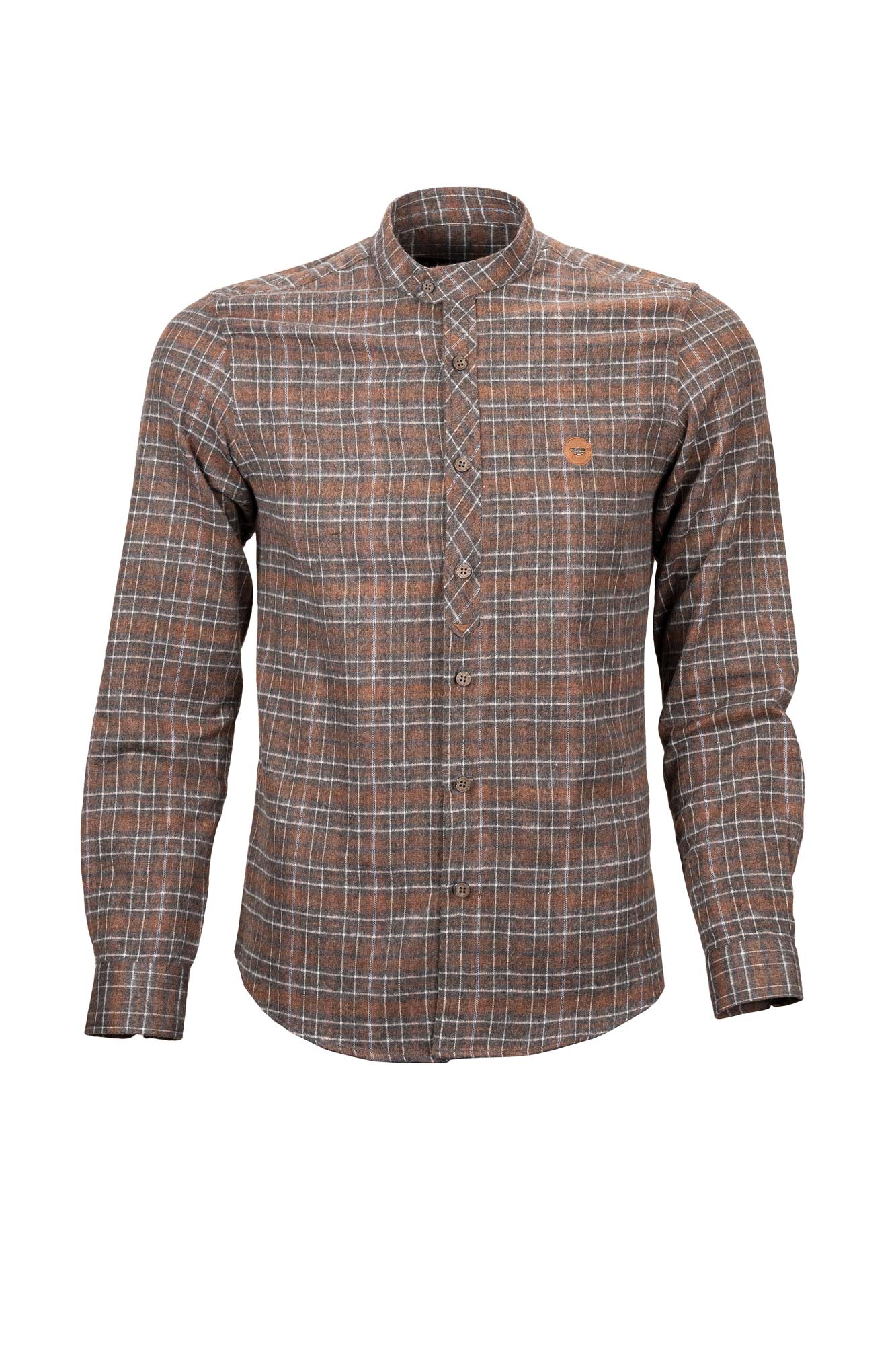 پیراهن یقه پارسی پشمی Fleecy آستین بلند