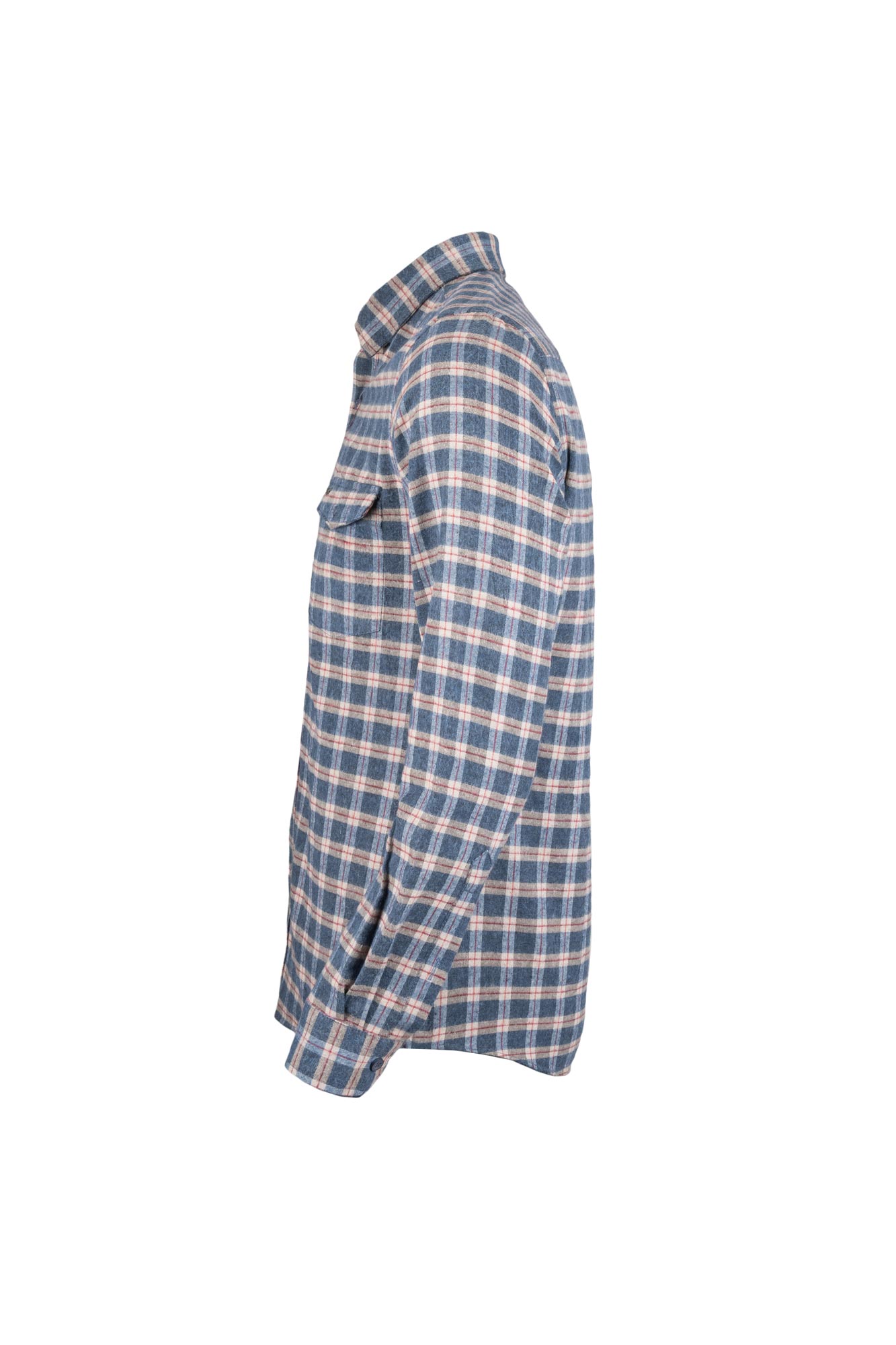 پیراهن یقه برگرد پشمی دوجیب Logic آستین بلند