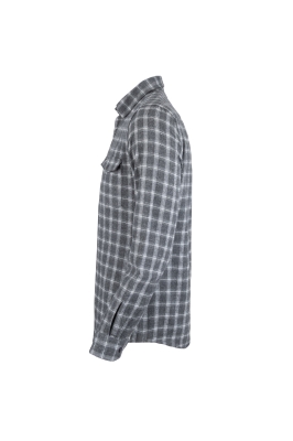 پیراهن یقه برگرد پشمی دوجیب Logic آستین بلند