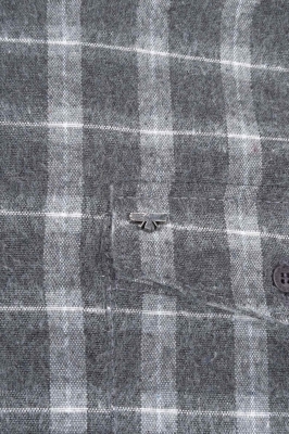 پیراهن یقه برگرد پشمی دوجیب Logic آستین بلند