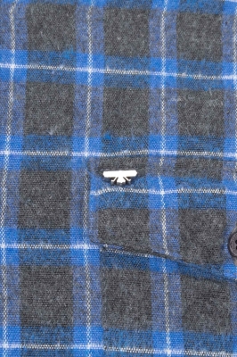 پیراهن یقه برگرد پشمی دوجیب Logic آستین بلند