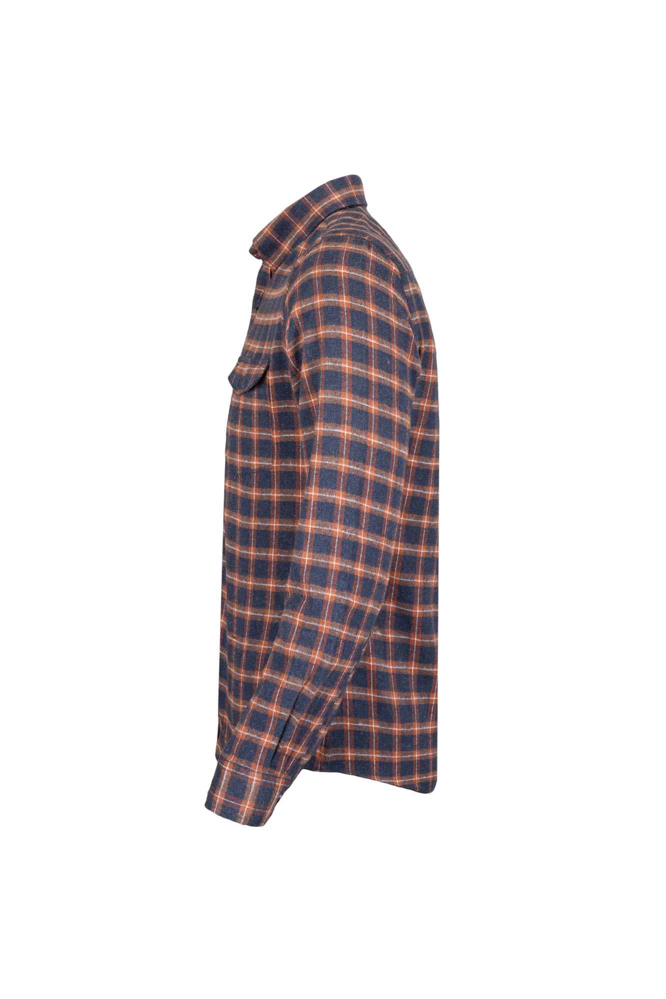 پیراهن یقه برگرد پشمی دوجیب Logic آستین بلند