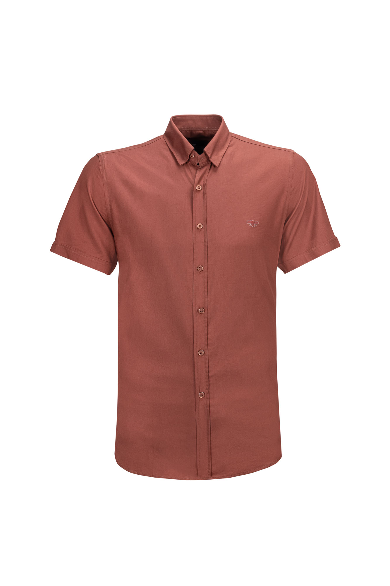 پیراهن یقه برگرد Frank آستین کوتاه