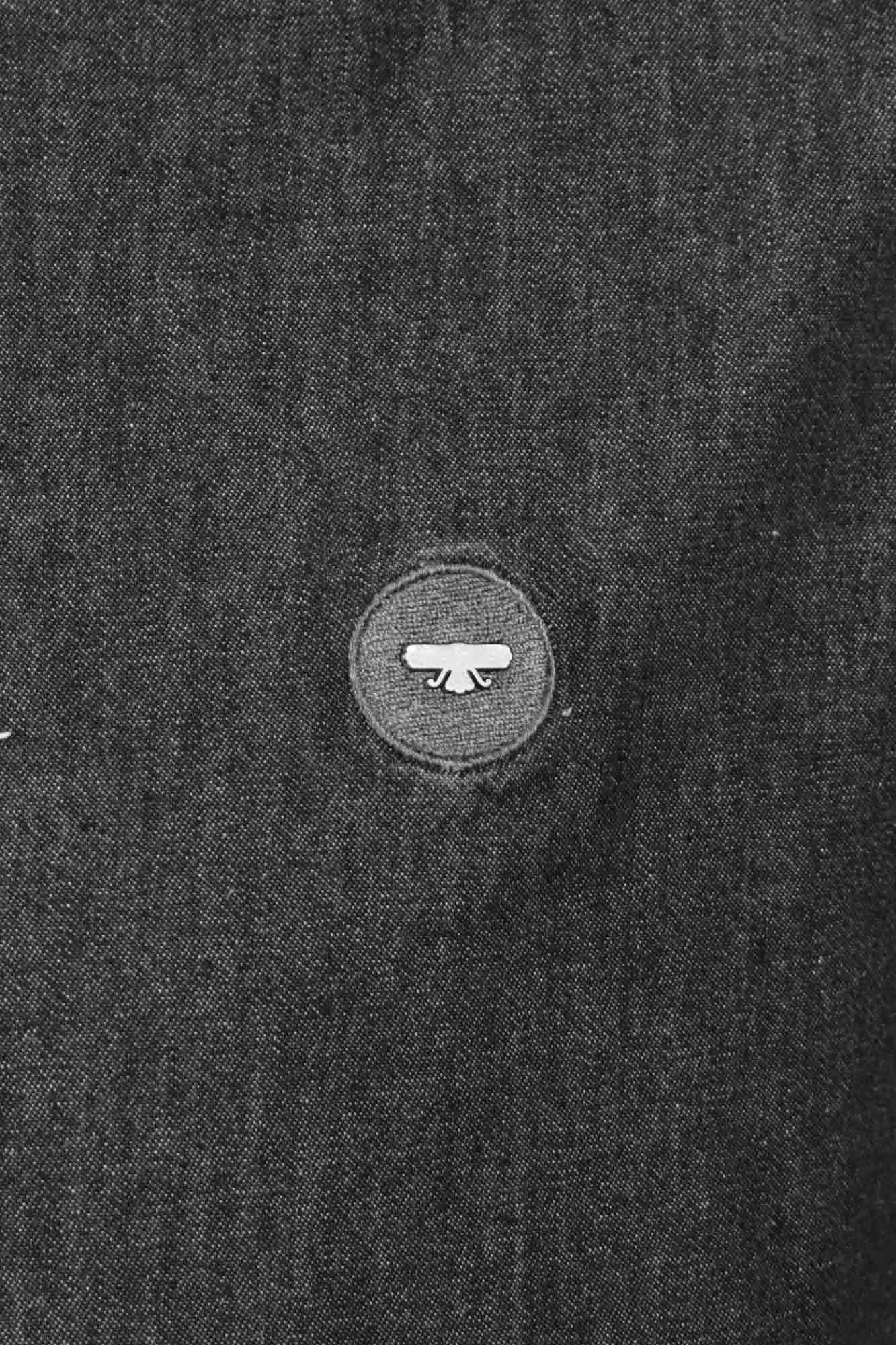 پیراهن یقه برگرد جین Phantom آستین بلند