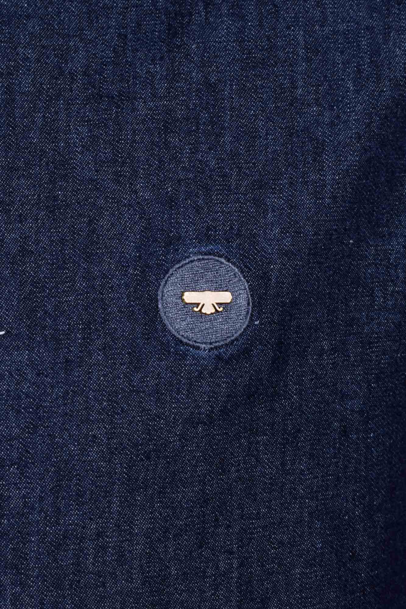 پیراهن یقه برگرد جین Phantom آستین بلند