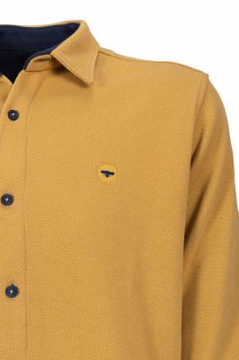 پیراهن یقه برگرد Damasp آستین بلند