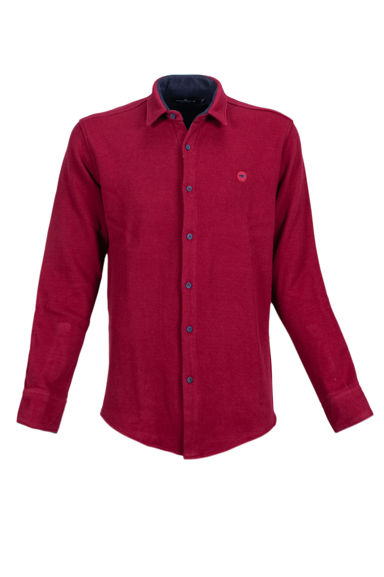 پیراهن یقه برگرد Damasp آستین بلند