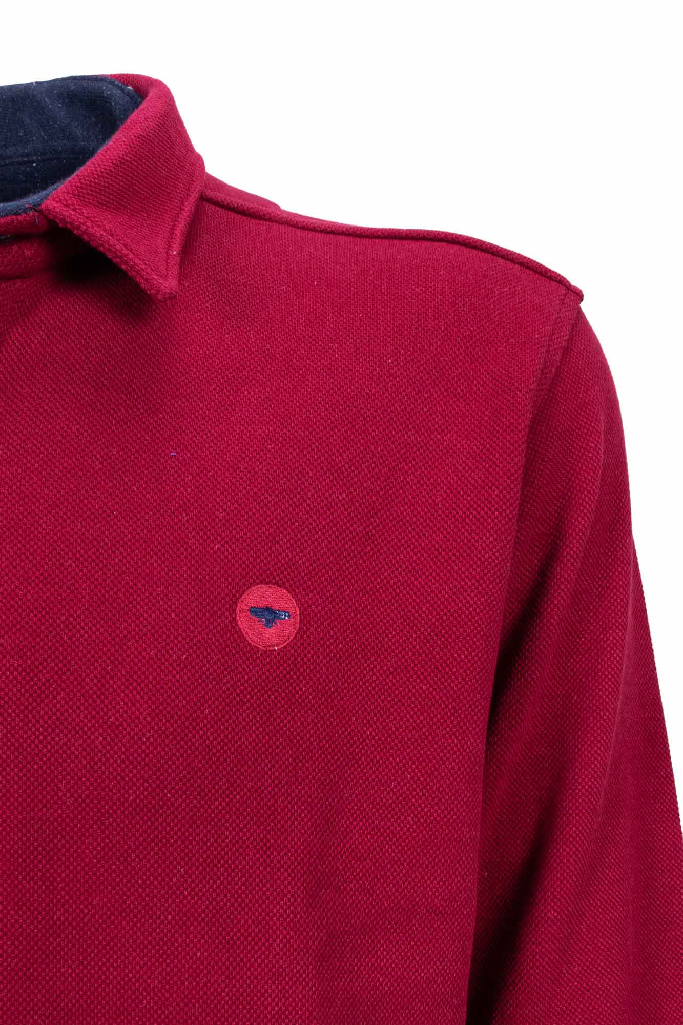 پیراهن یقه برگرد Damasp آستین بلند