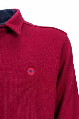 پیراهن یقه برگرد Damasp آستین بلند