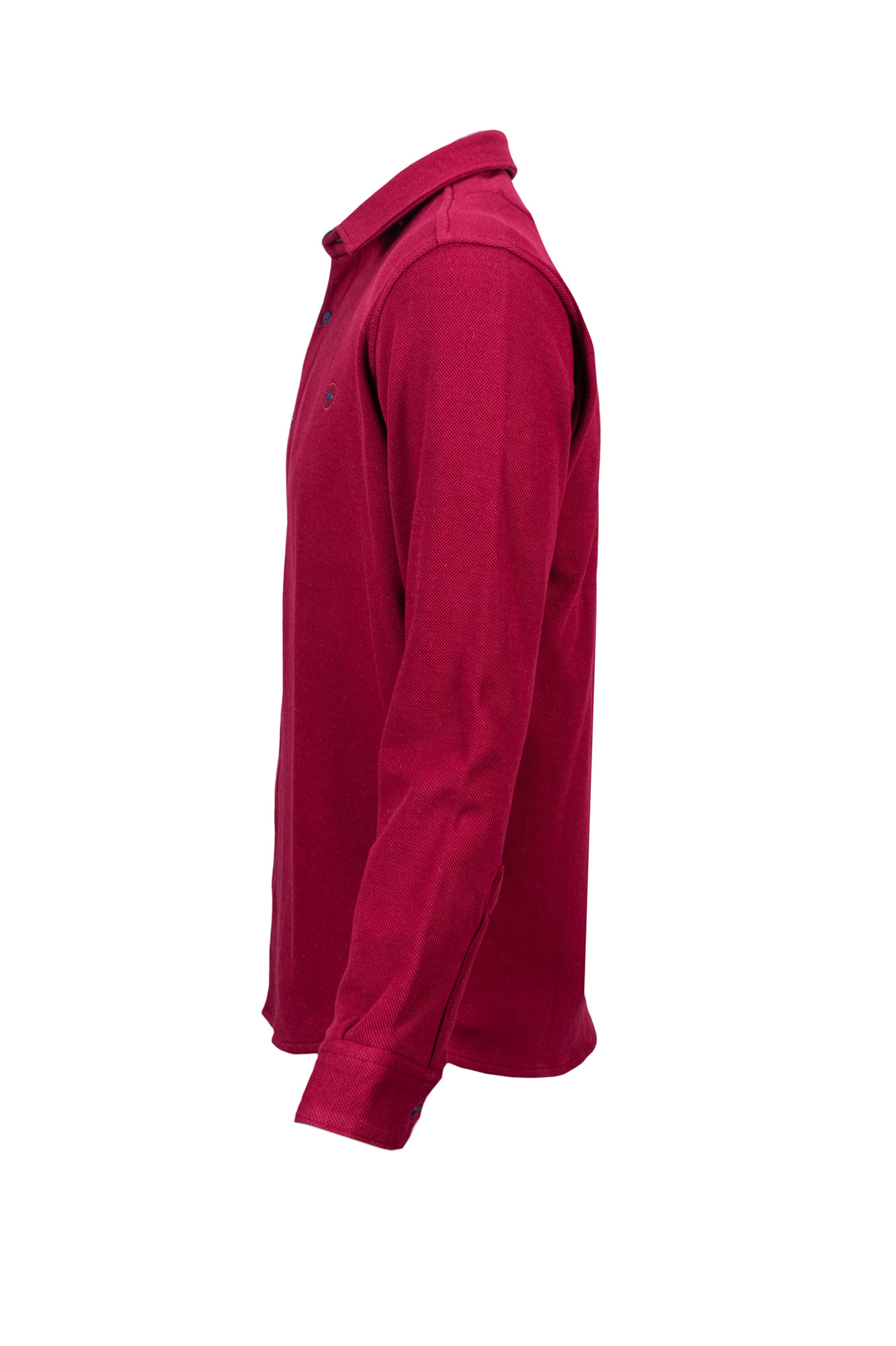 پیراهن یقه برگرد Damasp آستین بلند