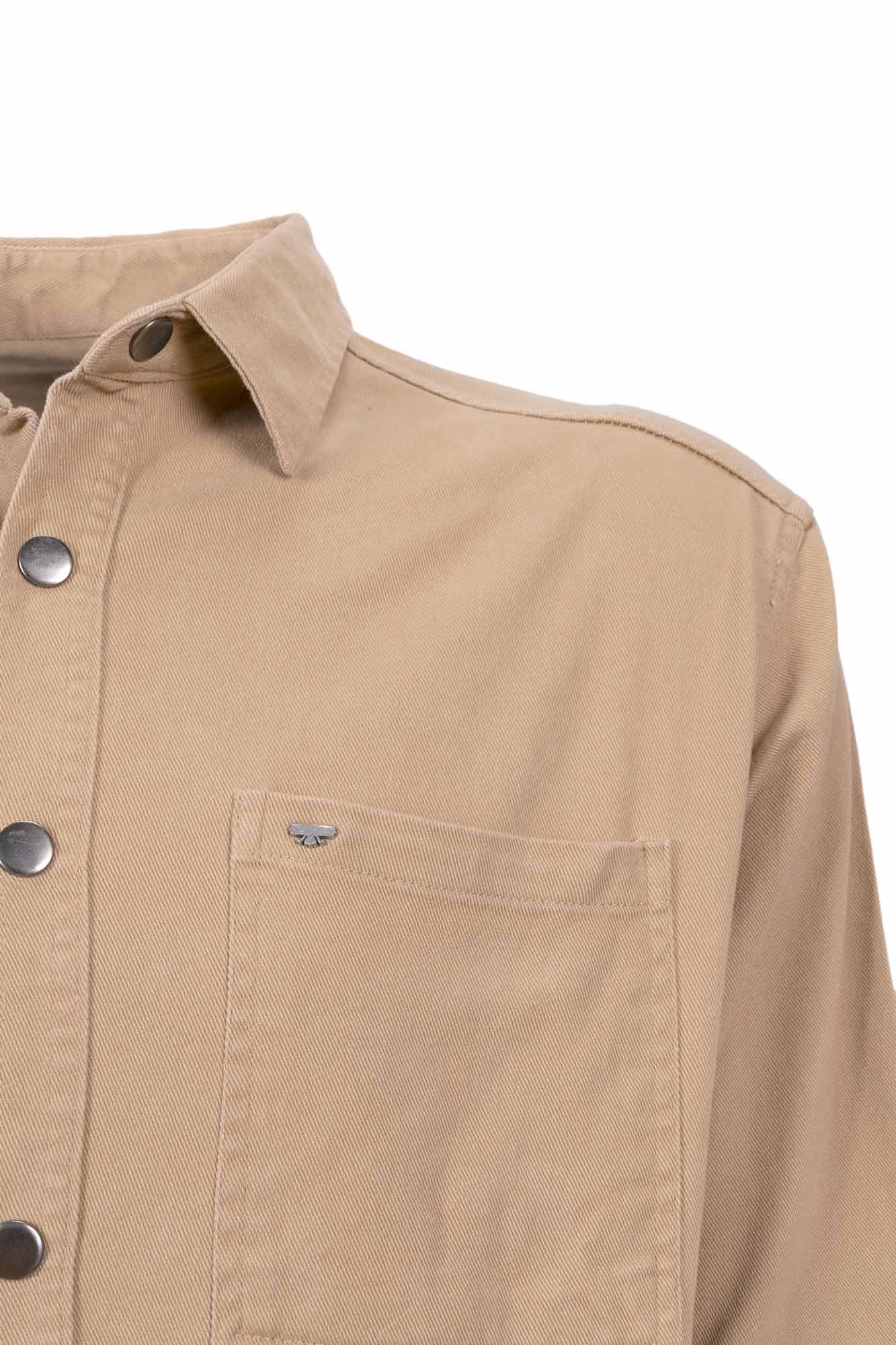 پیراهن یقه برگرد کتان دو جیب Vastra آستین بلند