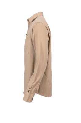 پیراهن یقه برگرد کتان دو جیب Vastra آستین بلند