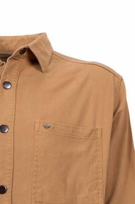 پیراهن یقه برگرد کتان دو جیب Vastra آستین بلند