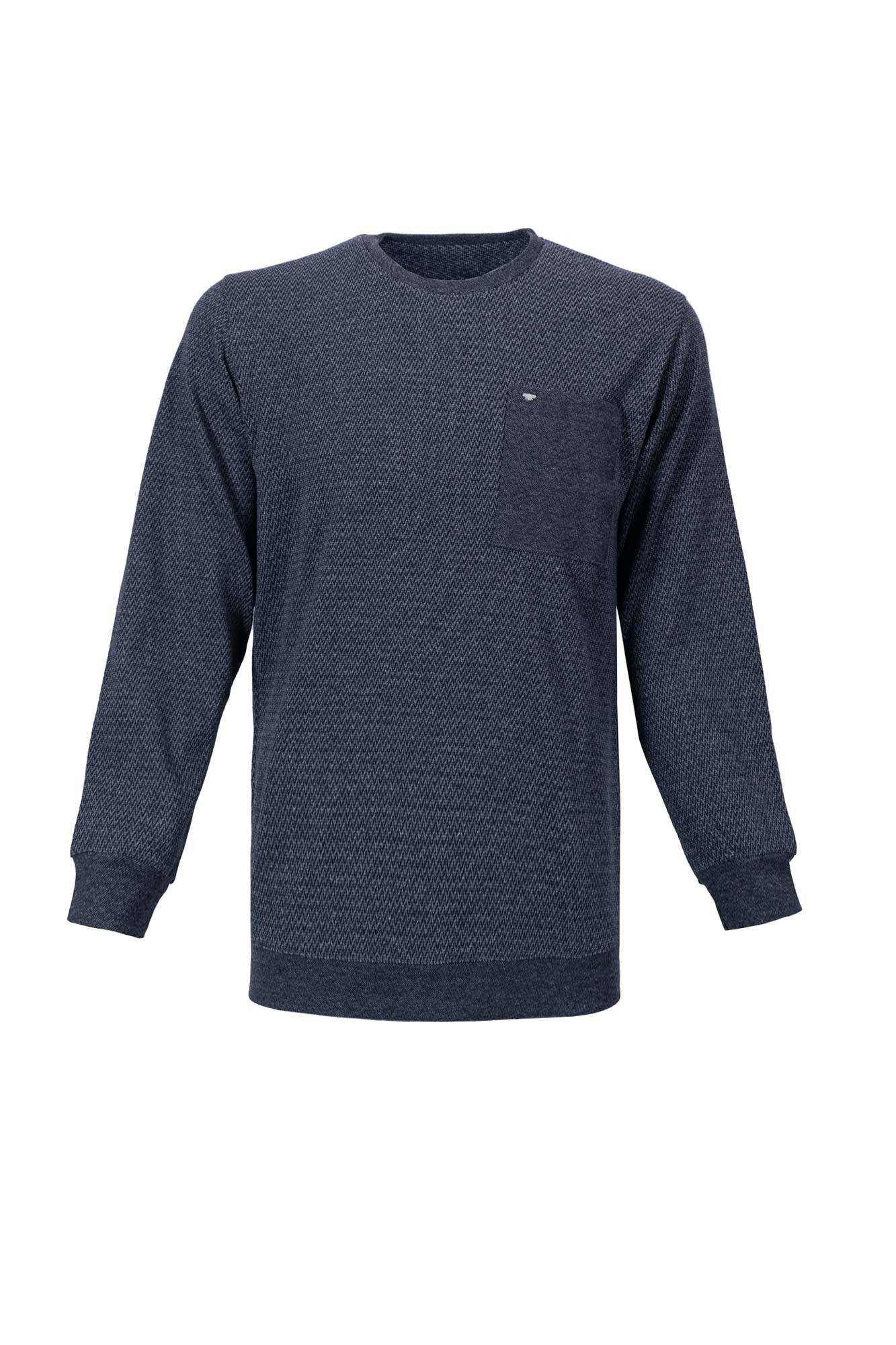 بلوز یقه گرد تک جیب Herbad