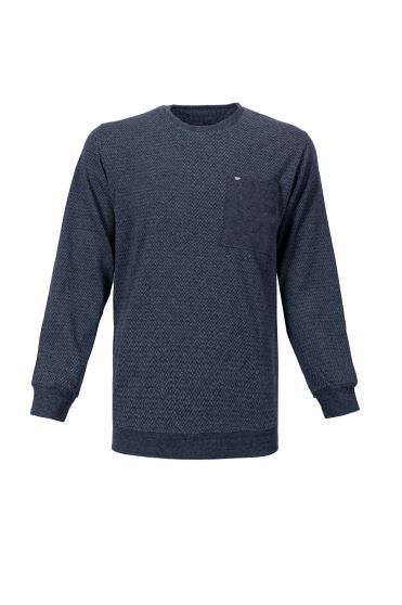 بلوز یقه گرد تک جیب Herbad