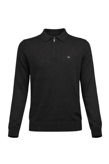 بلوز یقه برگرد نیم زیپ Adar