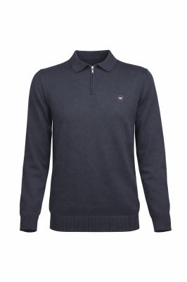 بلوز یقه برگرد نیم زیپ Adar