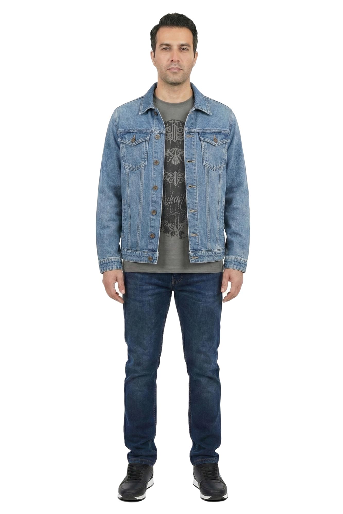 کاپشن جین دوجیب Arbad